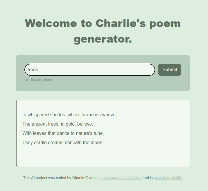 poetry app